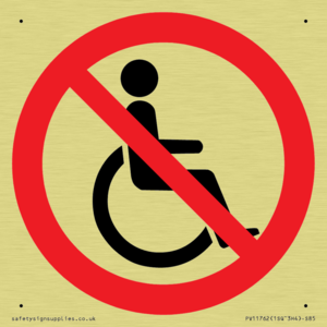 P914 Prohibition: No disabled access